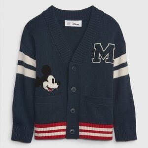 Gap × Disney Baby & Toddler Mouse Varsity Sweater Cardigan